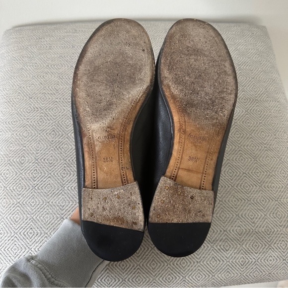 GUCCI Brixton Horesbit Convertible Loafer womens black leather 38.5 - Picture 11 of 13